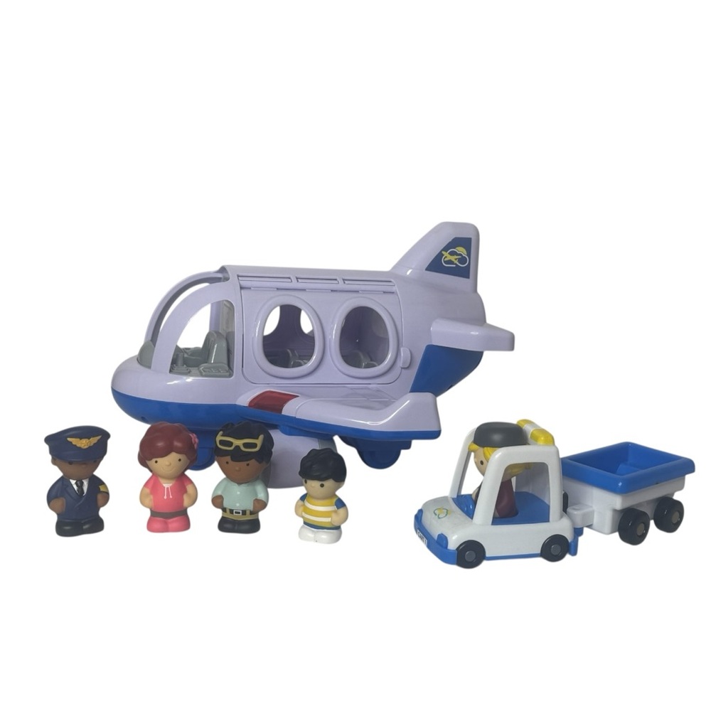 Play Airplane Musical‎ With Lights Figures Baggage Carrier Toddler 2+